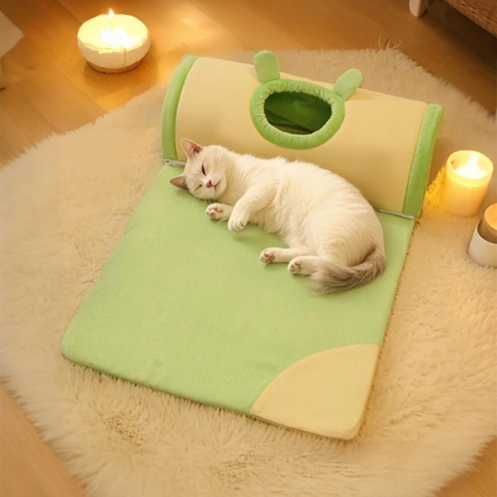 Cama túnel para gatos acogedora y espaciosa para jugar y dormir