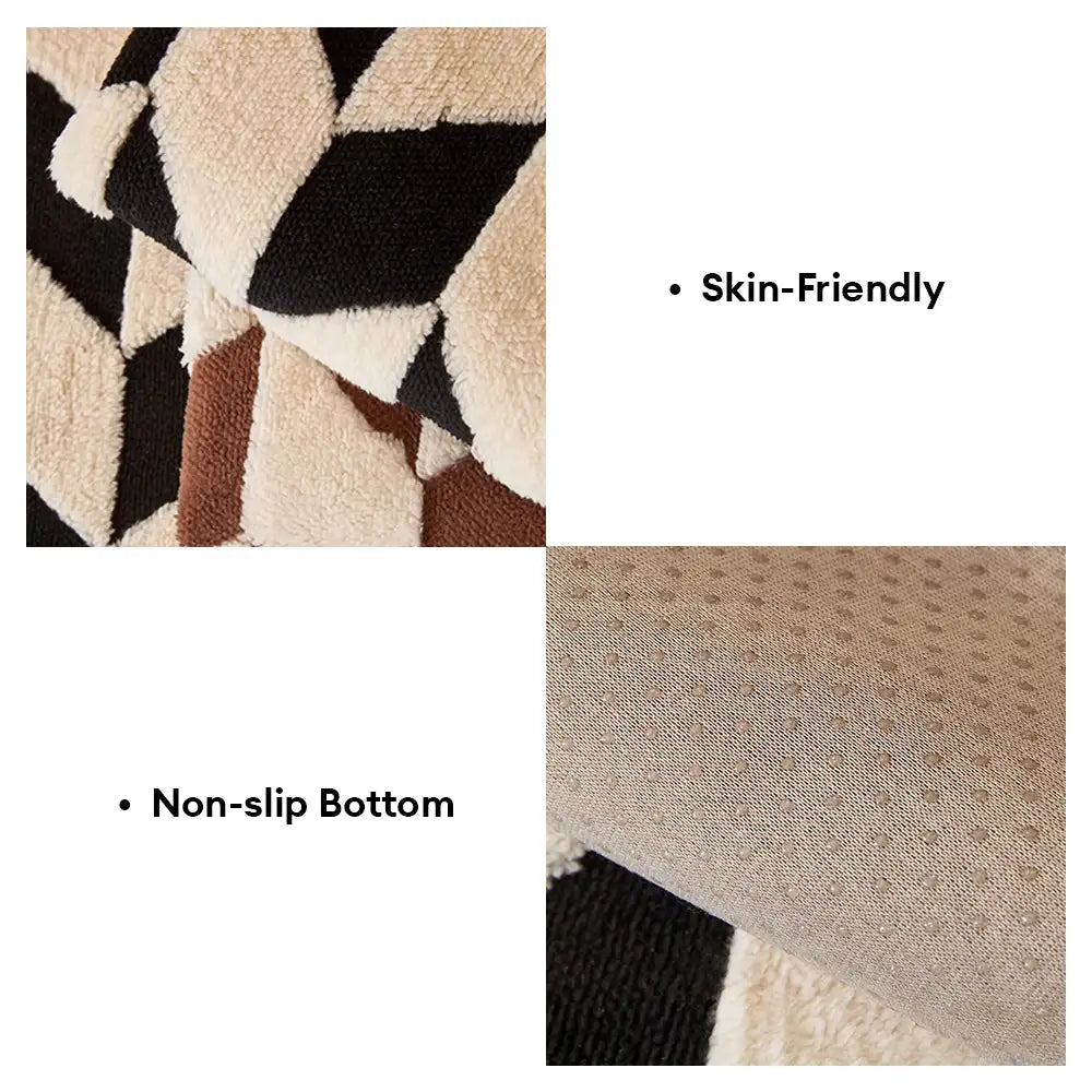 Diamond-Pattern Plush Couch Cover
