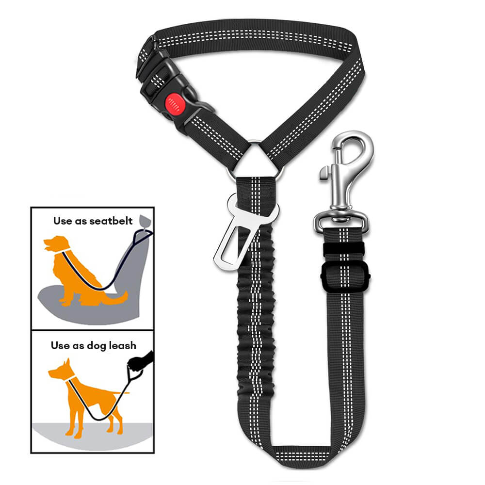 Cinturón de seguridad para perro para reposacabezas de vehículo