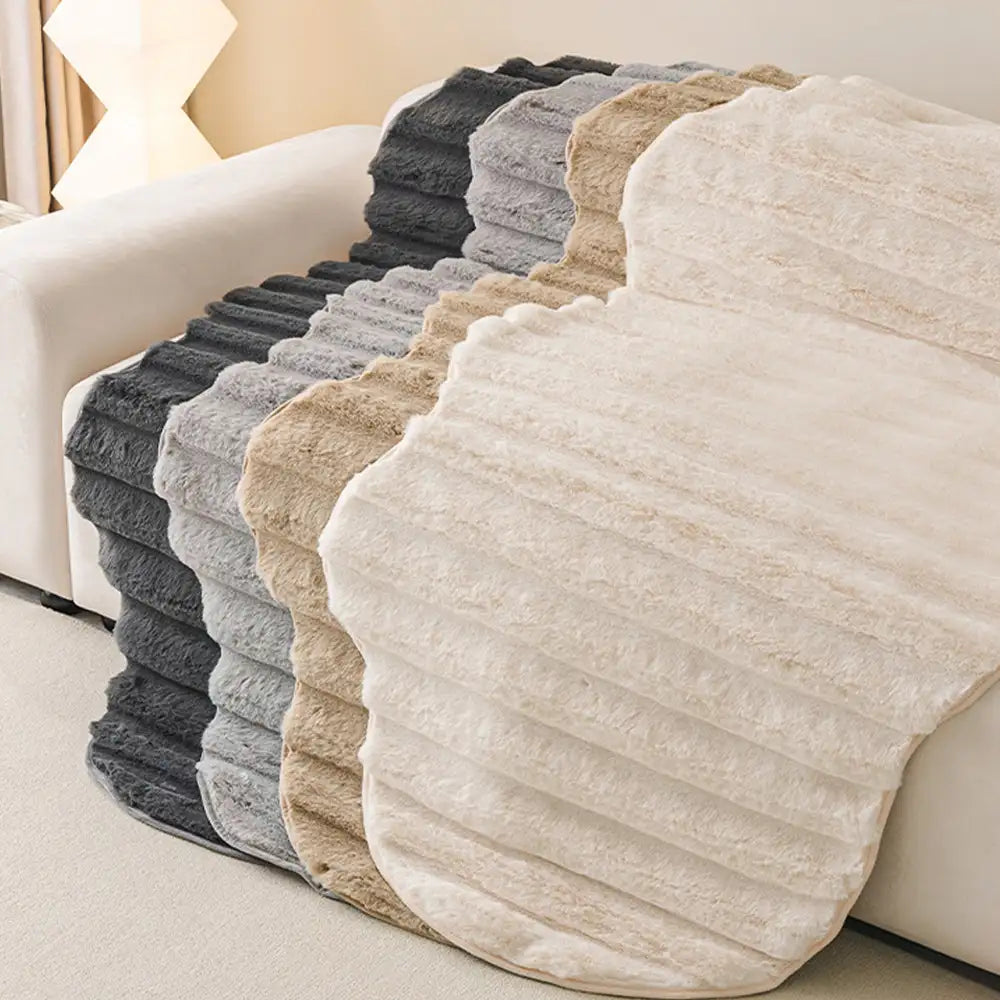 Cubierta decorativa para sofá de protección de muebles de felpa suave y cómoda