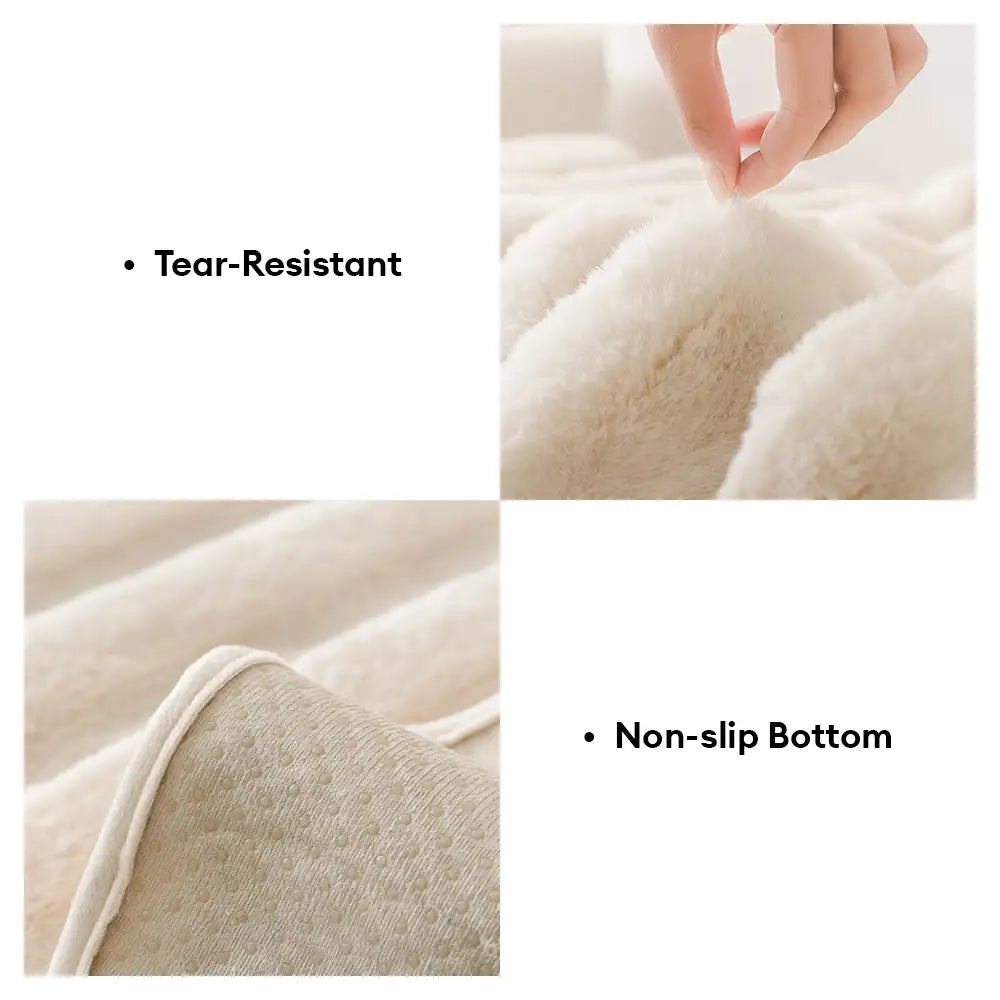Cubierta decorativa para sofá de protección de muebles de felpa suave y cómoda