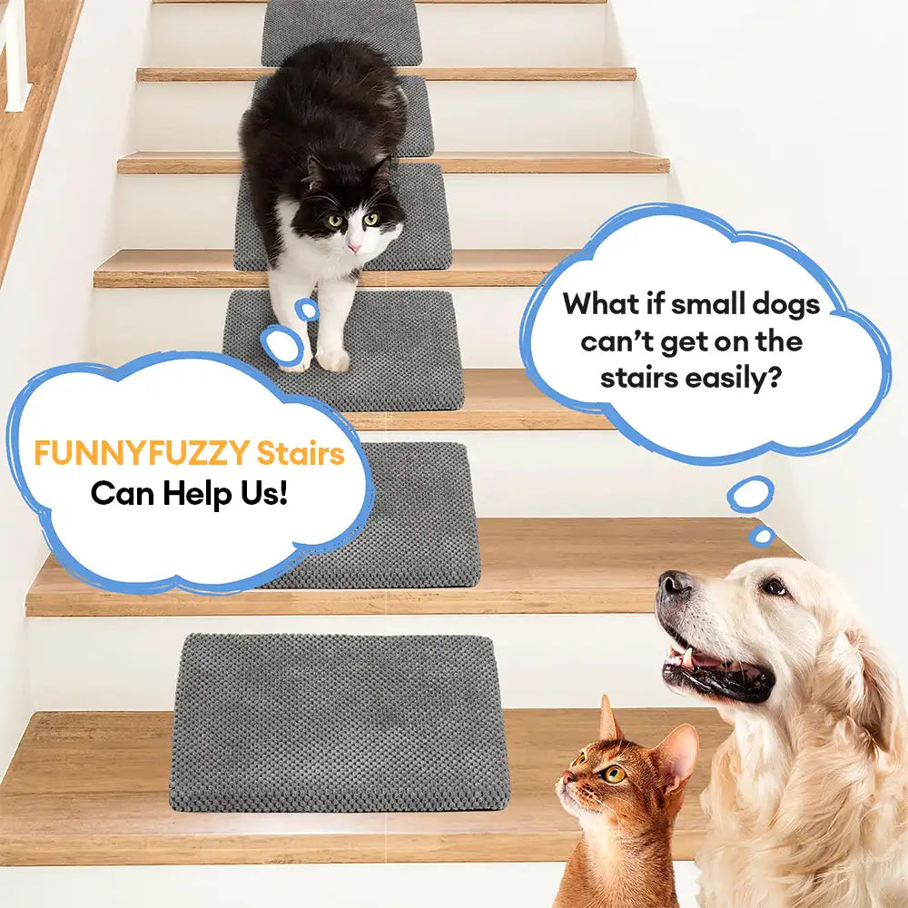 Rampas de perro de espuma modular con escaleras para escaleras con Velcro