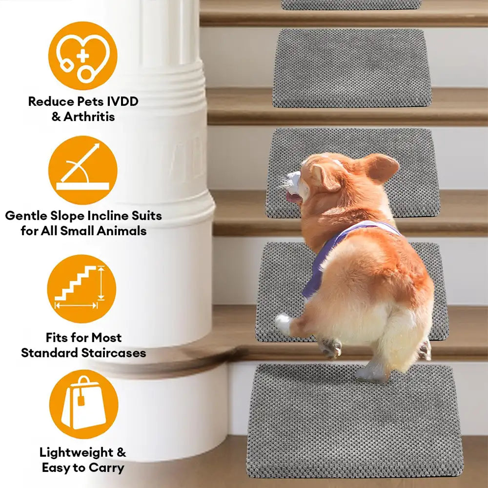 Rampas de perro de espuma modular con escaleras para escaleras con Velcro