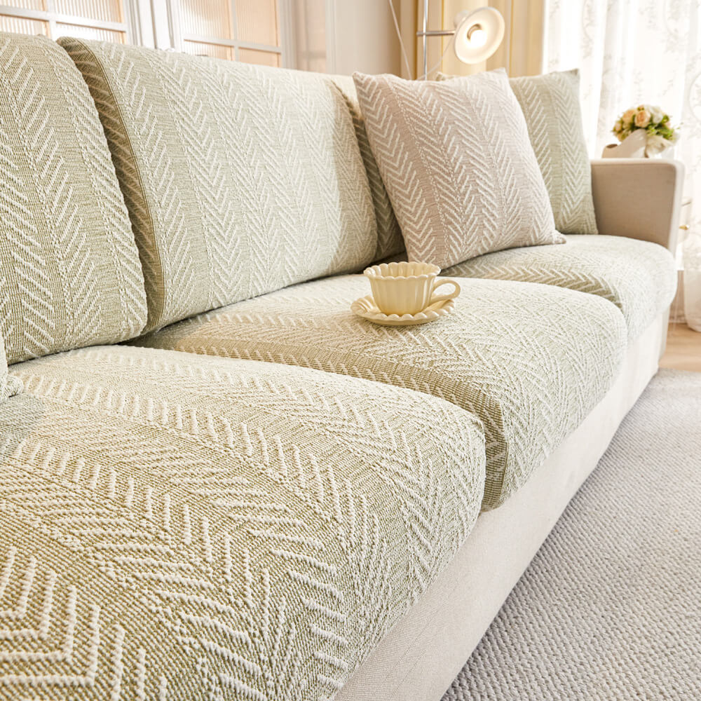 Herringbone Chenille Anti-Slip Magic Couch Couch