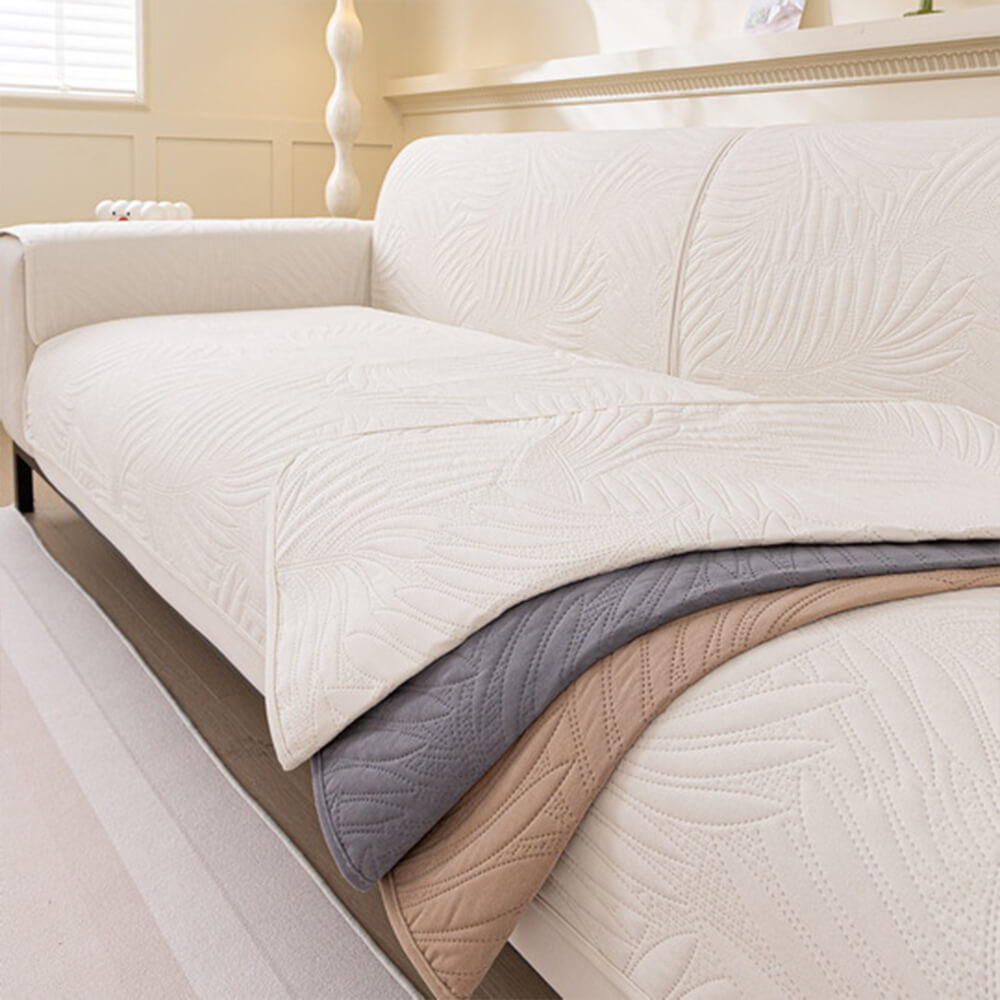 Patrón de hojas grandes El sofá de sofá resistente al agua