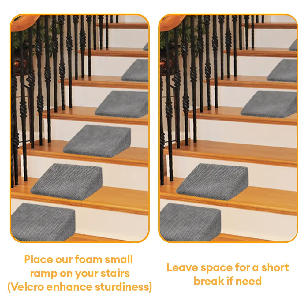 Rampas de perro de espuma modular para escaleras con Velcro
