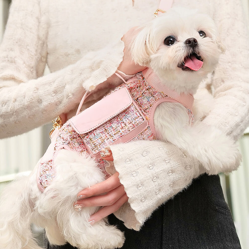 Arnés de mochila para perro pequeño, multifuncional y con chaleco para caminar