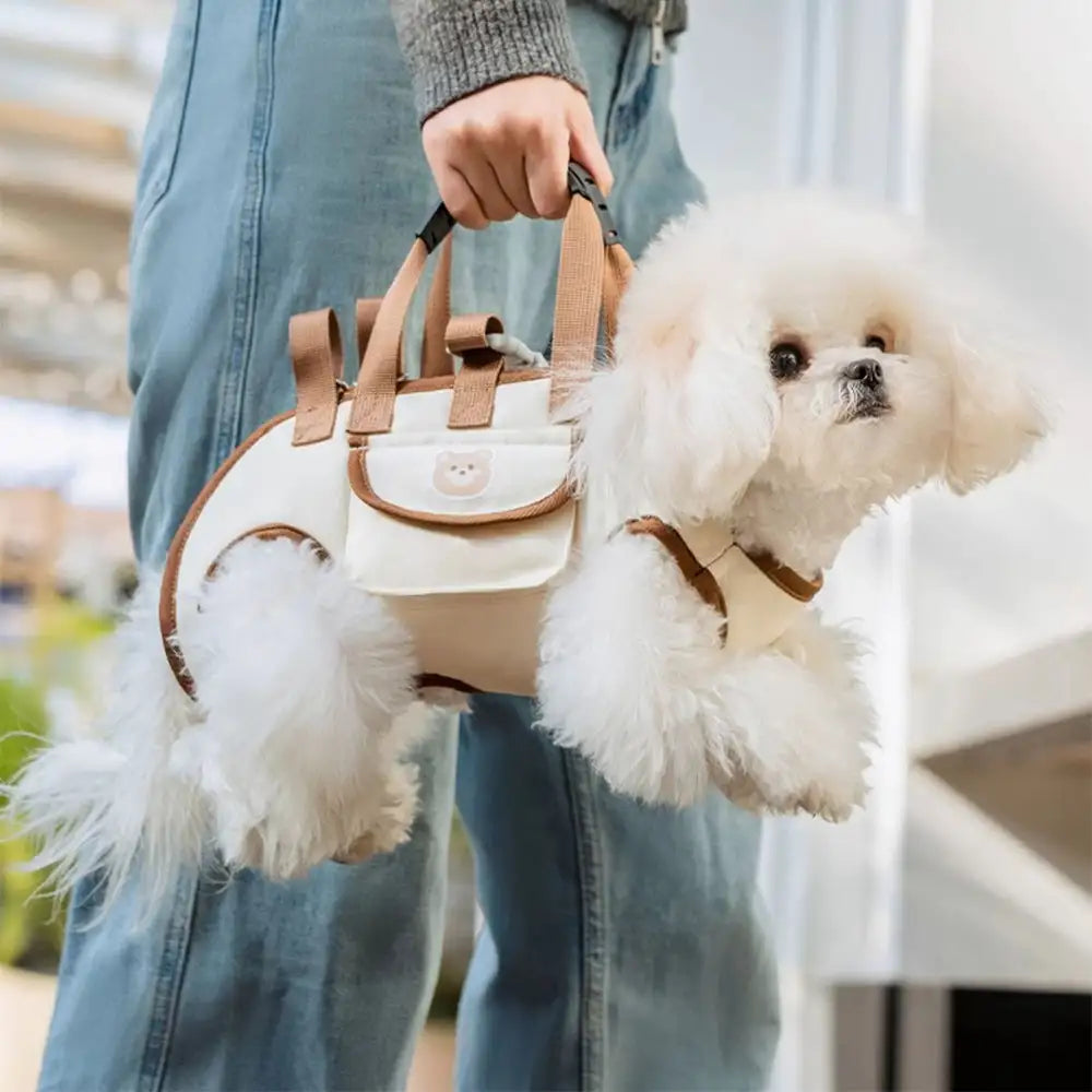Mochila de transportista de perros pequeño de tracción portátil multifuncional