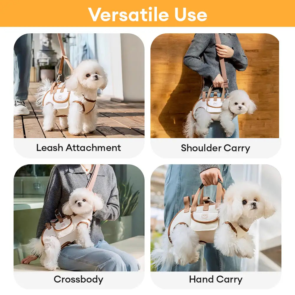 Mochila de transportista de perros pequeño de tracción portátil multifuncional