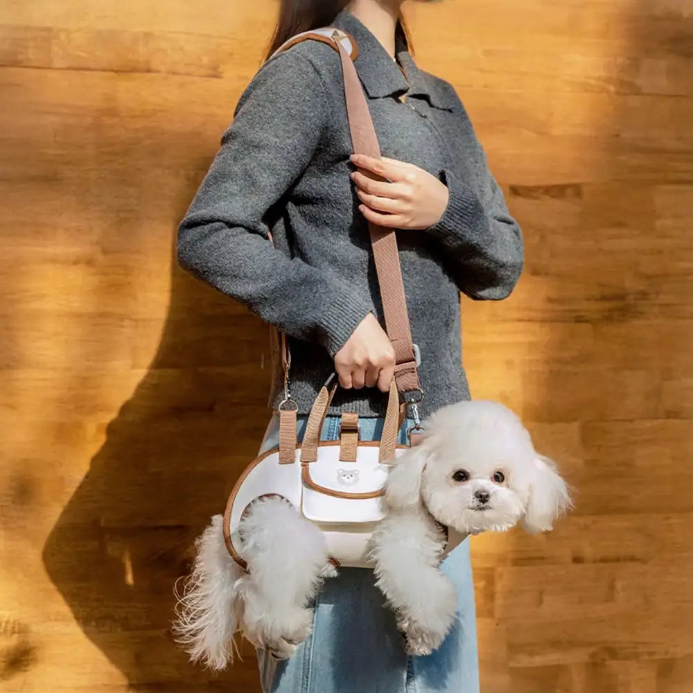 Mochila de transportista de perros pequeño de tracción portátil multifuncional