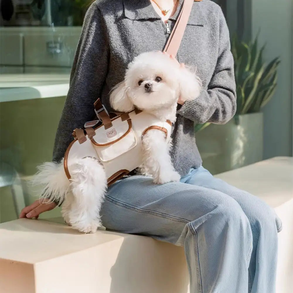 Mochila de transportista de perros pequeño de tracción portátil multifuncional