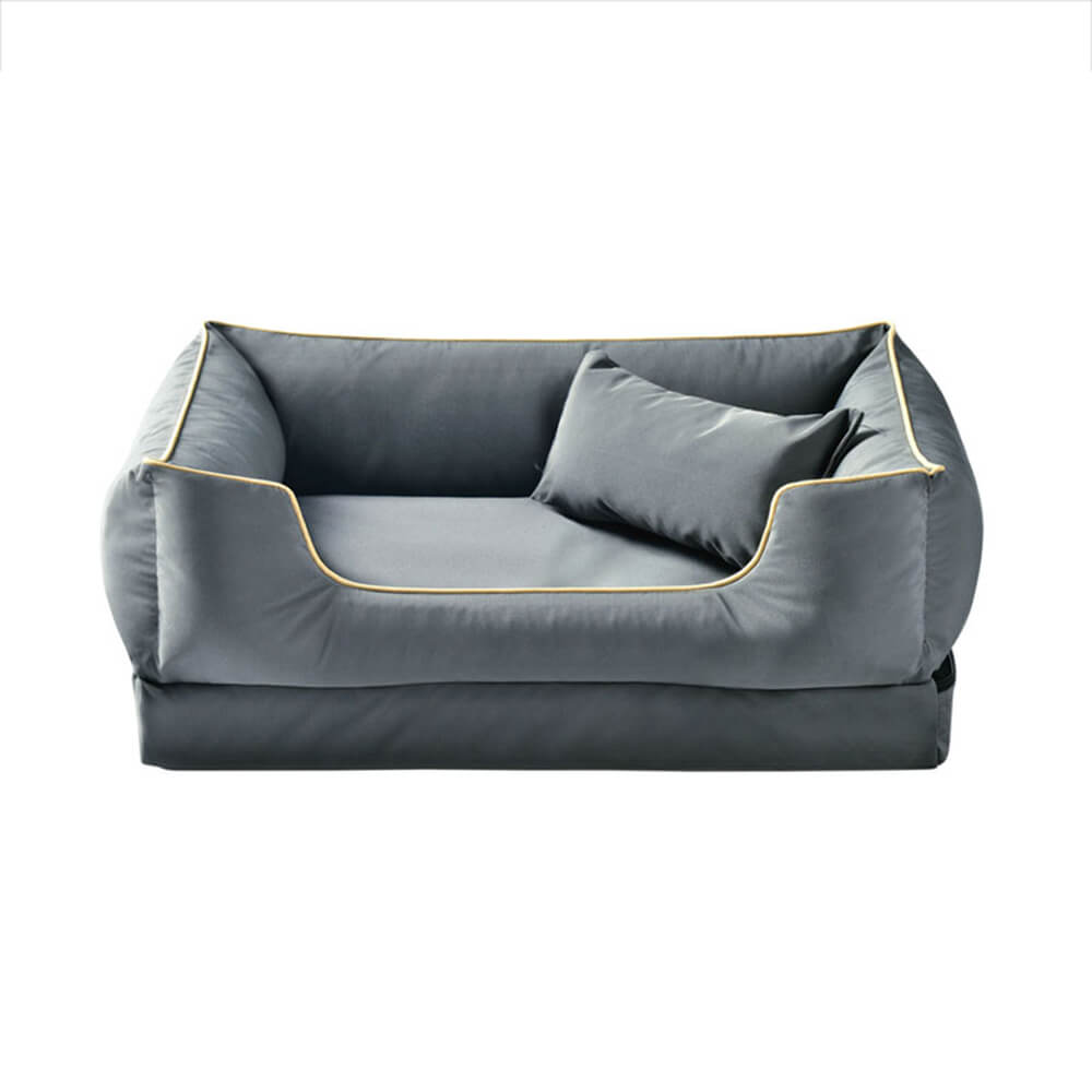 Sofá cama para perros de estilo nórdico, impermeable, antiarañazos y lavable con almohada