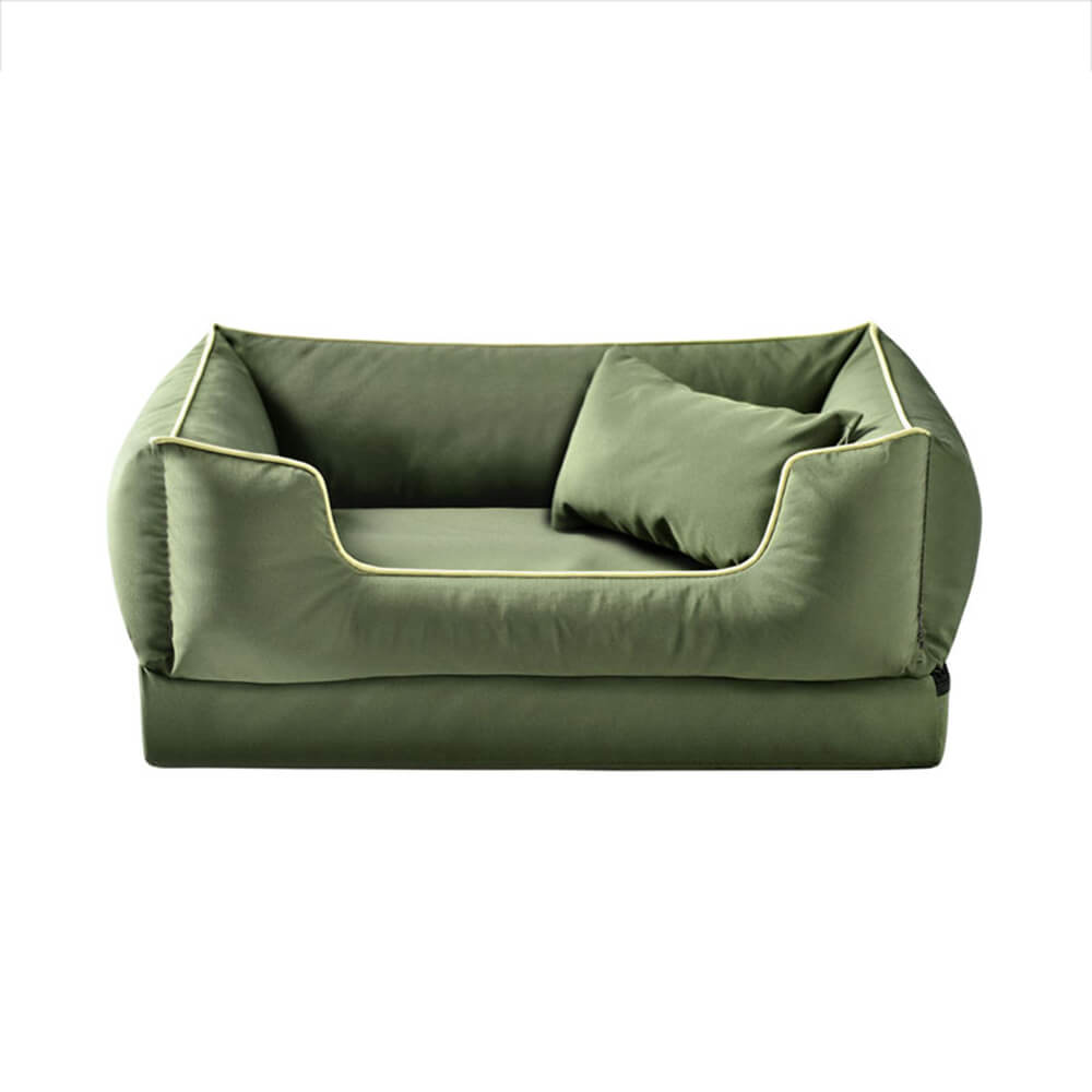 Sofá cama para perros de estilo nórdico, impermeable, antiarañazos y lavable con almohada