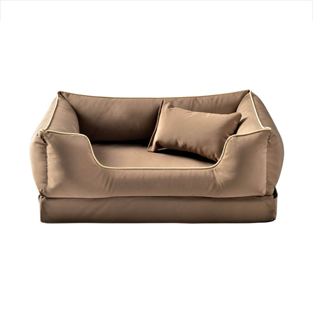 Sofá cama para perros de estilo nórdico, impermeable, antiarañazos y lavable con almohada