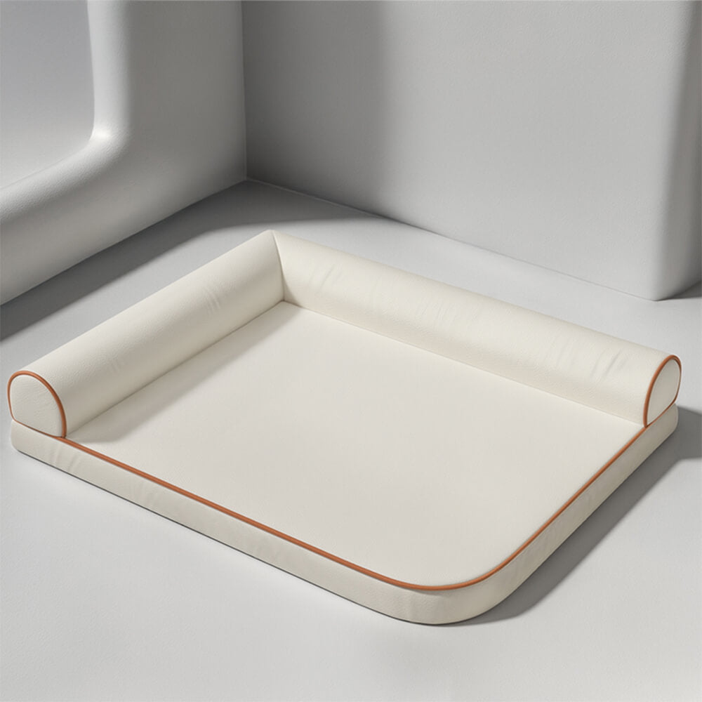Cama para perros de tela técnica impermeable y resistente a rasguños ortopédica