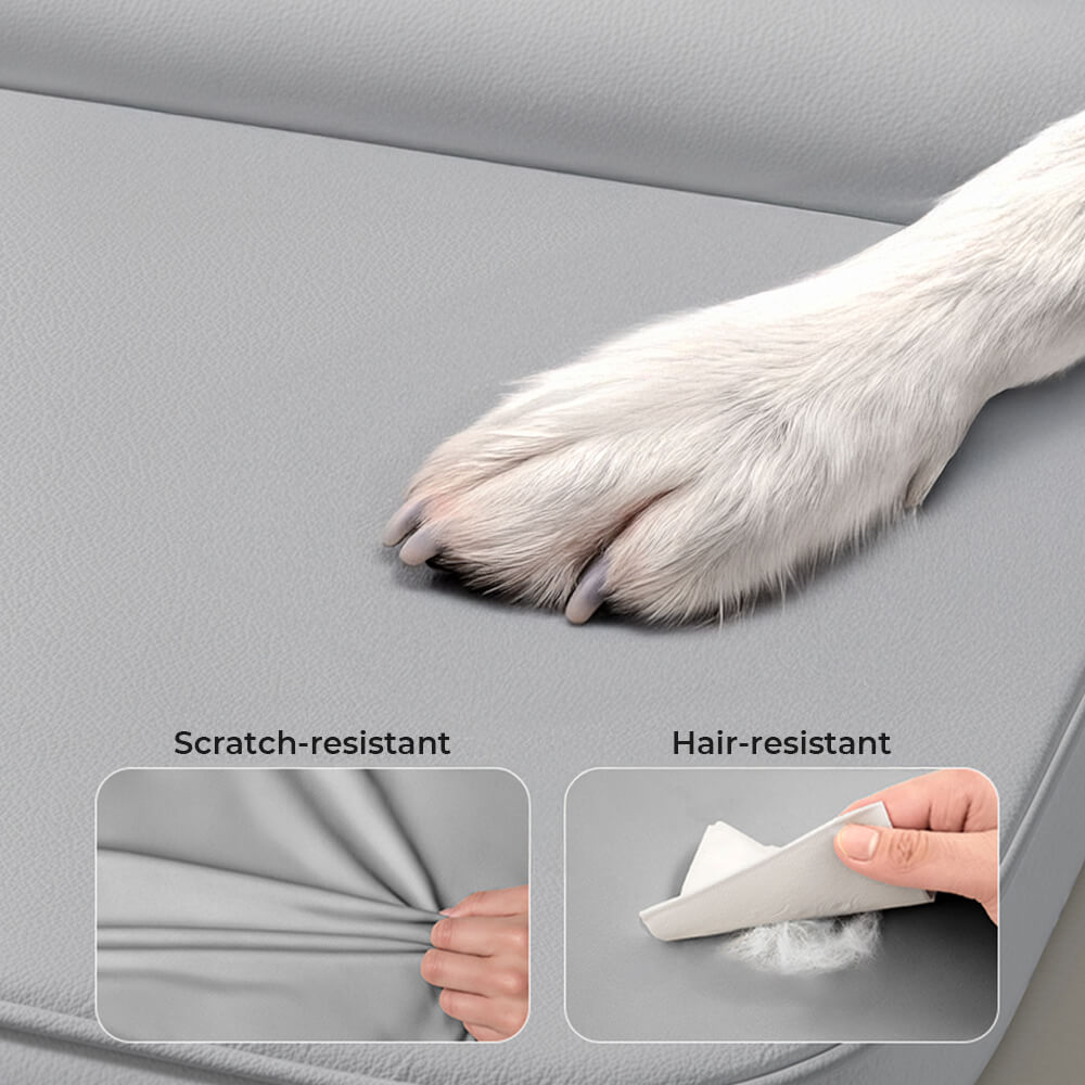 Cama para perros de tela técnica impermeable y resistente a rasguños ortopédica