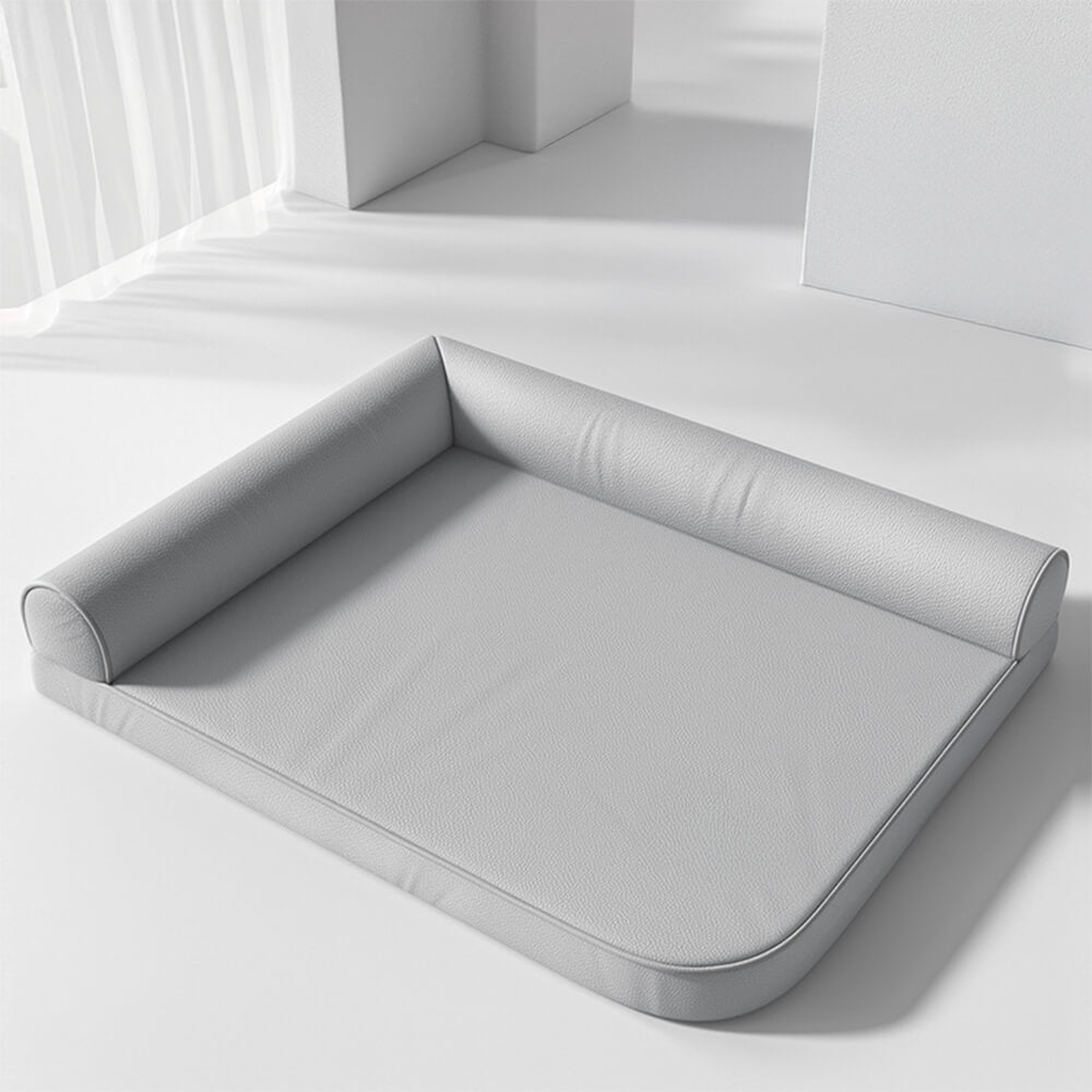 Cama para perros de tela técnica impermeable y resistente a rasguños ortopédica
