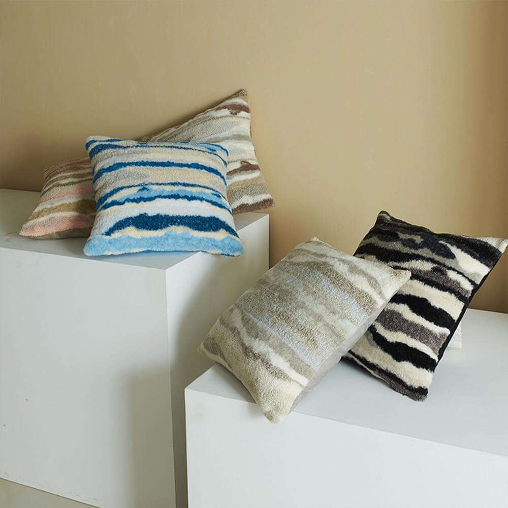 Cuschón de almohada de sofá de tiro moderno moderno con textura de lujo