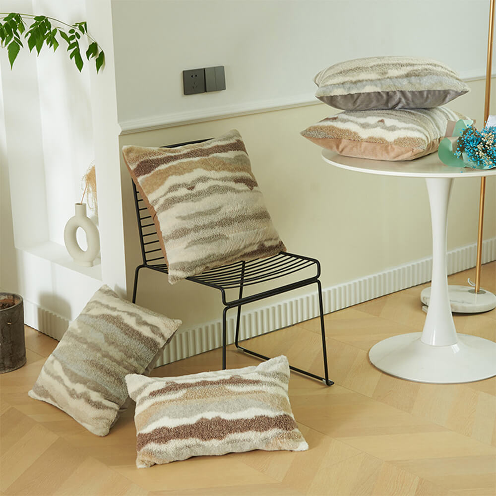 Cuschón de almohada de sofá de tiro moderno moderno con textura de lujo