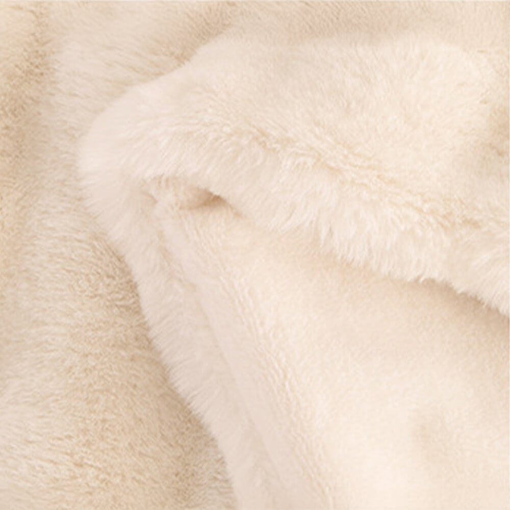 Couverture en fausse fourrure de lapin épaisse à double couche de qualité supérieure
