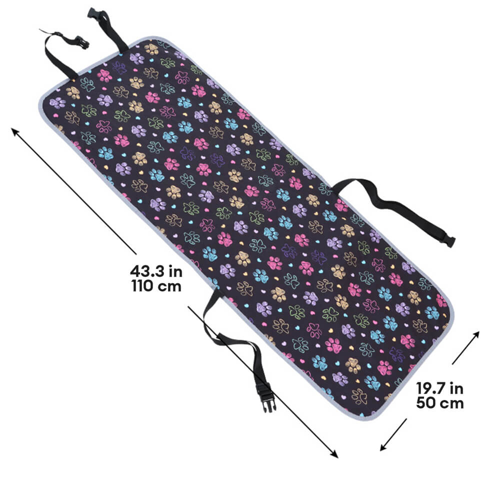 Cubierta de asiento de coche para perro a prueba de agua, ajustable y antideslizante