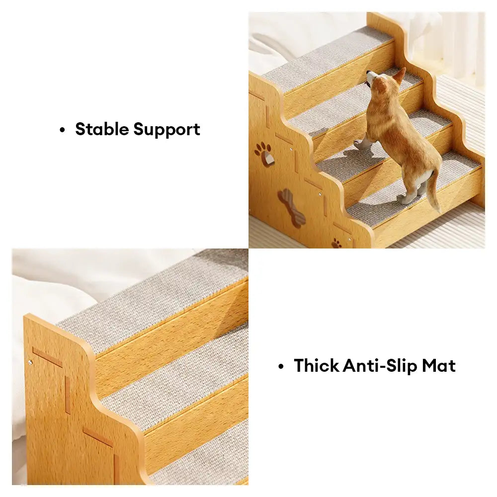 Rampas de Perro de Madera Seguras, Resistentes y Antideslizantes