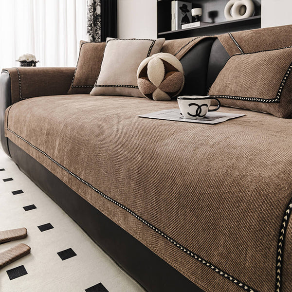 Simple Modern Jacquard High-Weight No Slip Chenille Couch Couch Couch