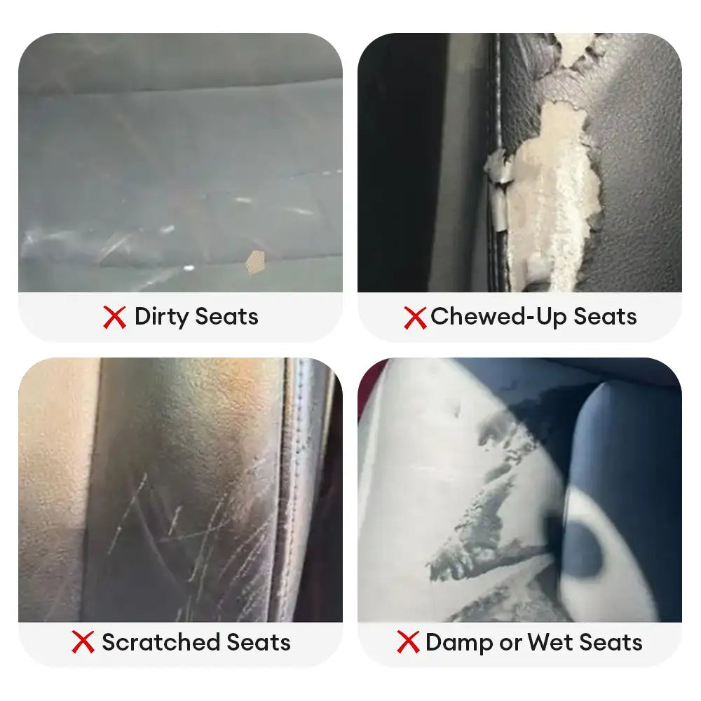 Protector de respaldo para mascotas de chenilla suave, impermeable y resistente a la suciedad, colchoneta para asiento de perro en el coche