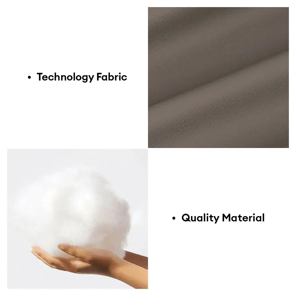 Cama para perros de tela tecnológica cuadrada, calmante, impermeable y resistente a los rasguños