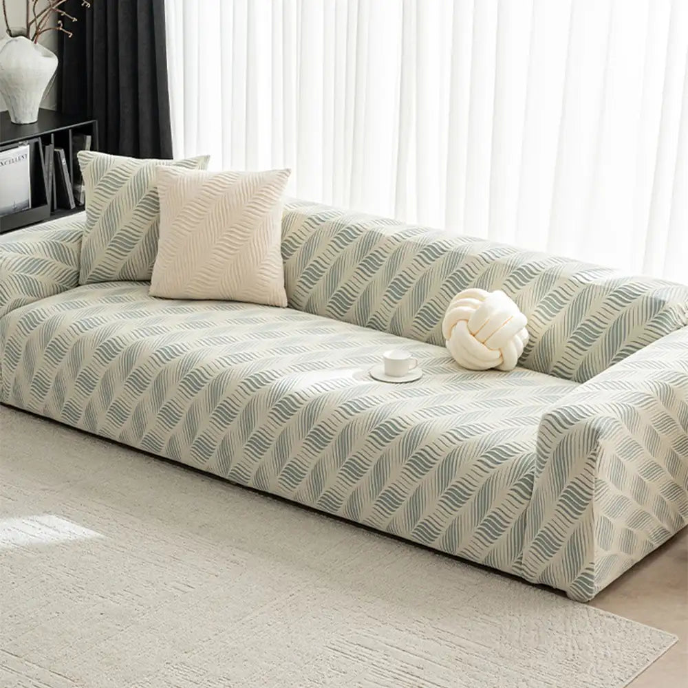 Cubierta de sofá elástica de jacquard de polar grueso y antiarañazos