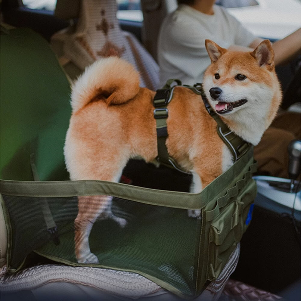 Manta de viaje para perros de asiento delantero, portátil, plegable, resistente al agua y a los arañazos