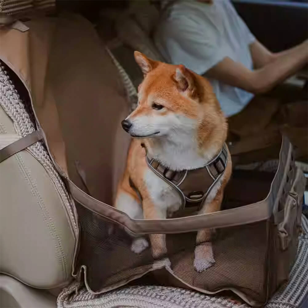 Manta de viaje para perros de asiento delantero, portátil, plegable, resistente al agua y a los arañazos