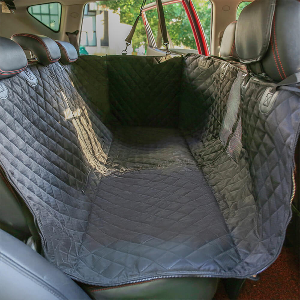 Funda de asiento para perro de coche impermeable y multiusos – Protector de asiento trasero convertible para mascotas