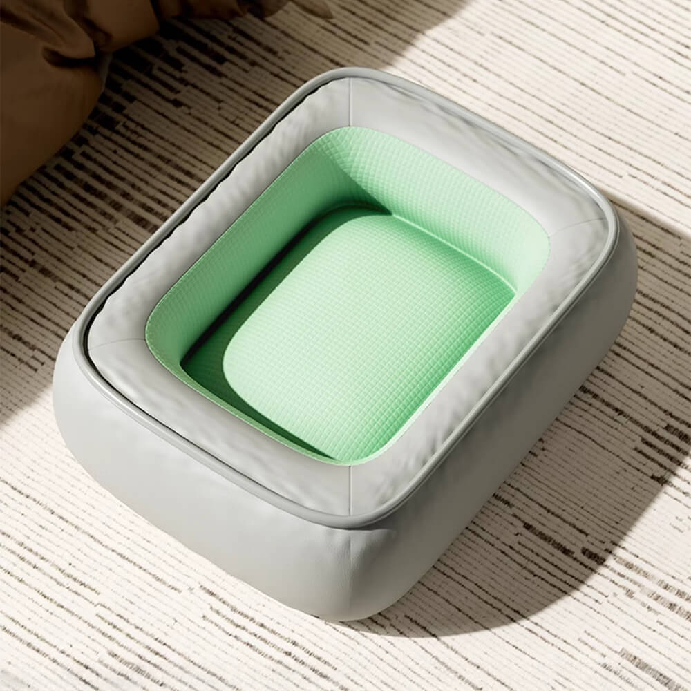 Cama para perros impermeable, de cuero PU antideslizante, resistente a rasguños y de soporte completo