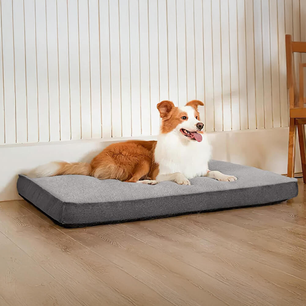 Cama para perro grande de memoria de espuma ortopédica extraíble e impermeable