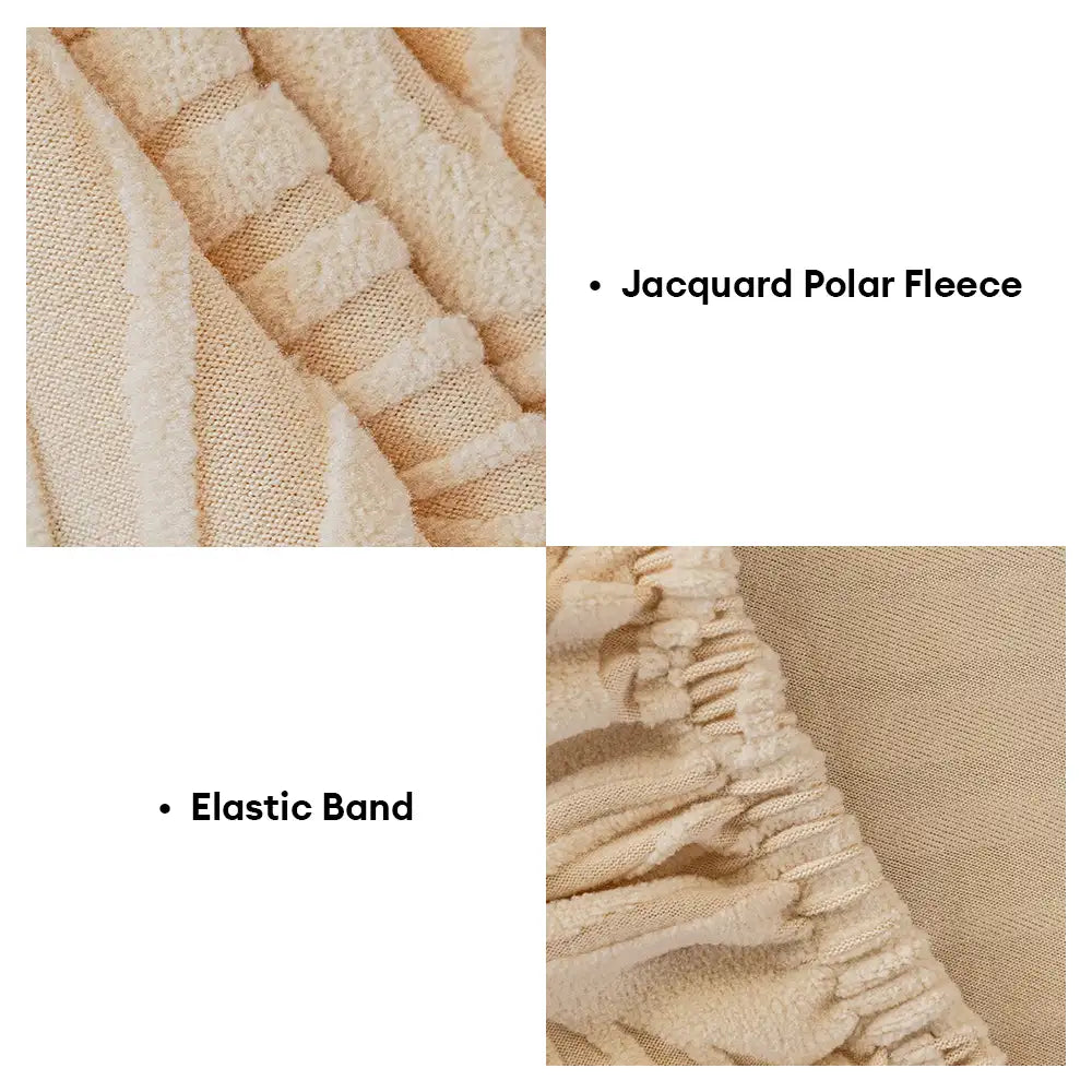 Wave Jacquard Polar Fleece Protección antiestática Cubierta de sofá de envoltura completa