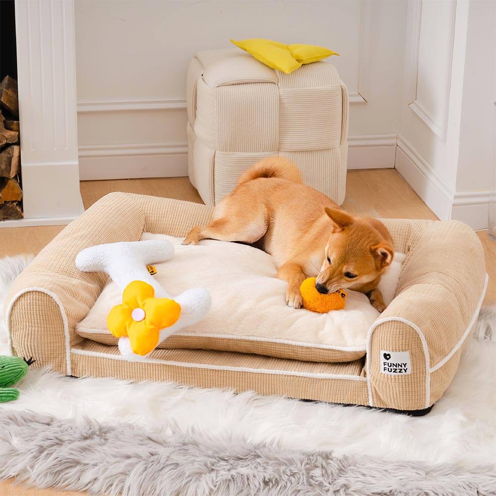 Cama de perro ortopédico de doble capa de lujo