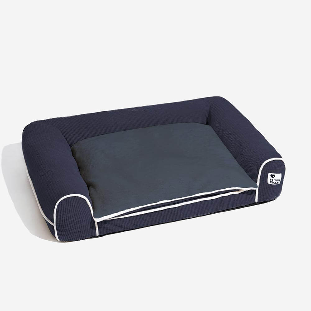 Cama de perro ortopédico de doble capa de lujo