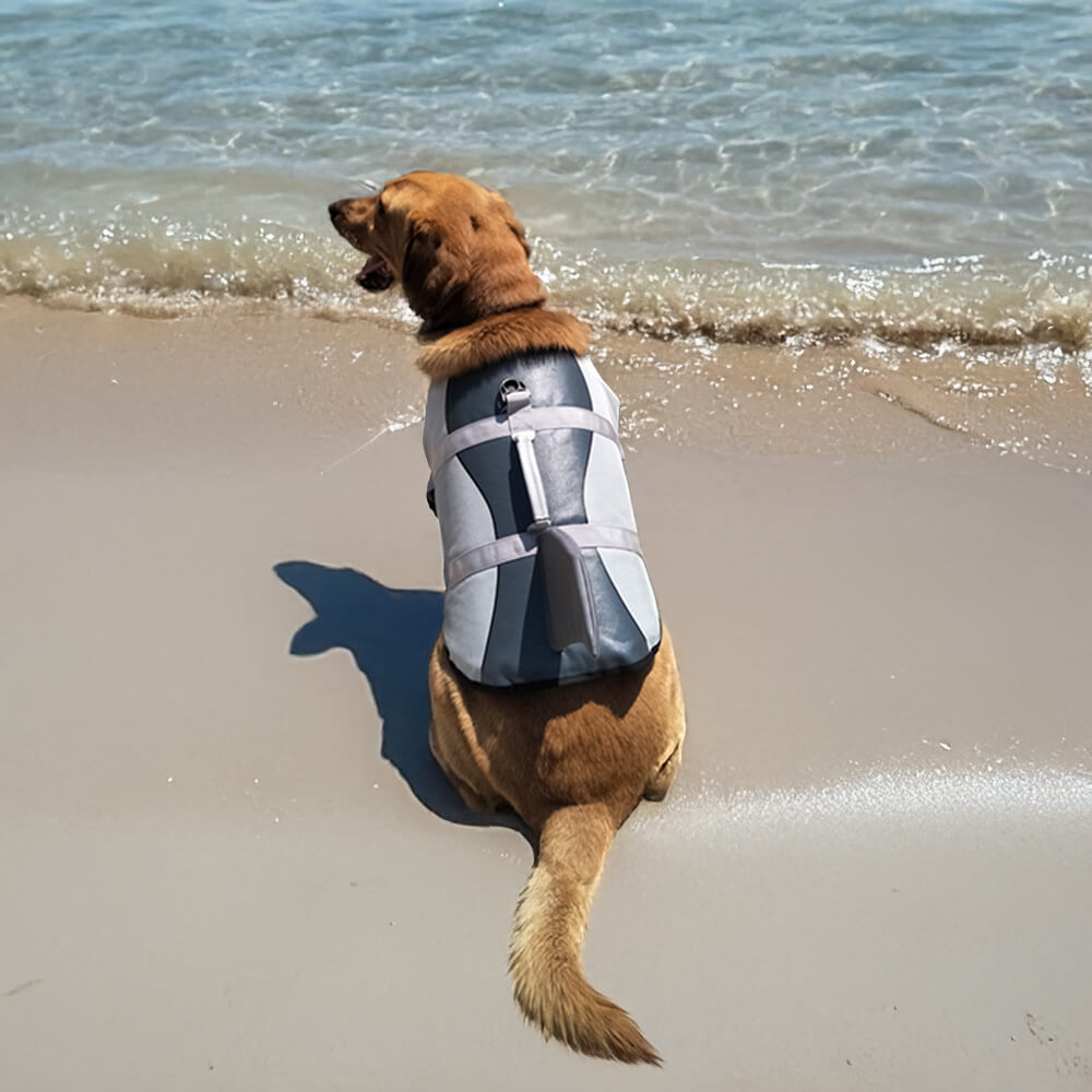 Chaleco salvavidas para perro de estilo sirena y tiburón, ajuste seguro