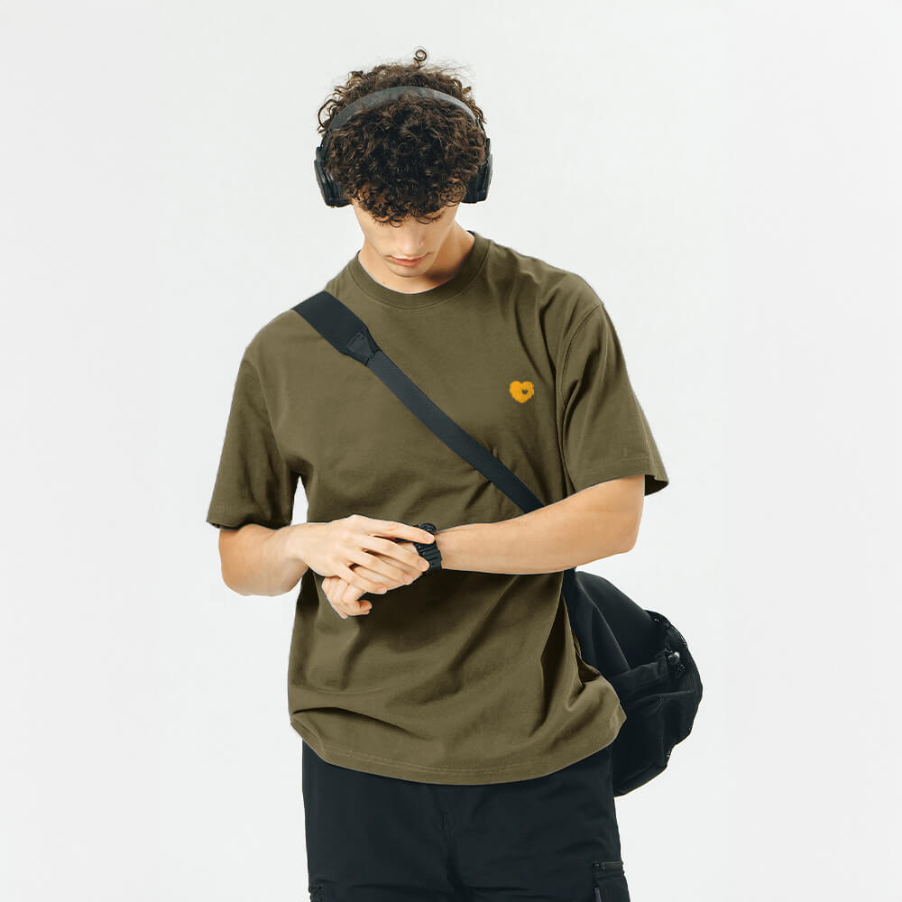 Sólido <tc>Color</tc> Camiseta unisex ligera, refrescante y resistente al pelo de mascotas