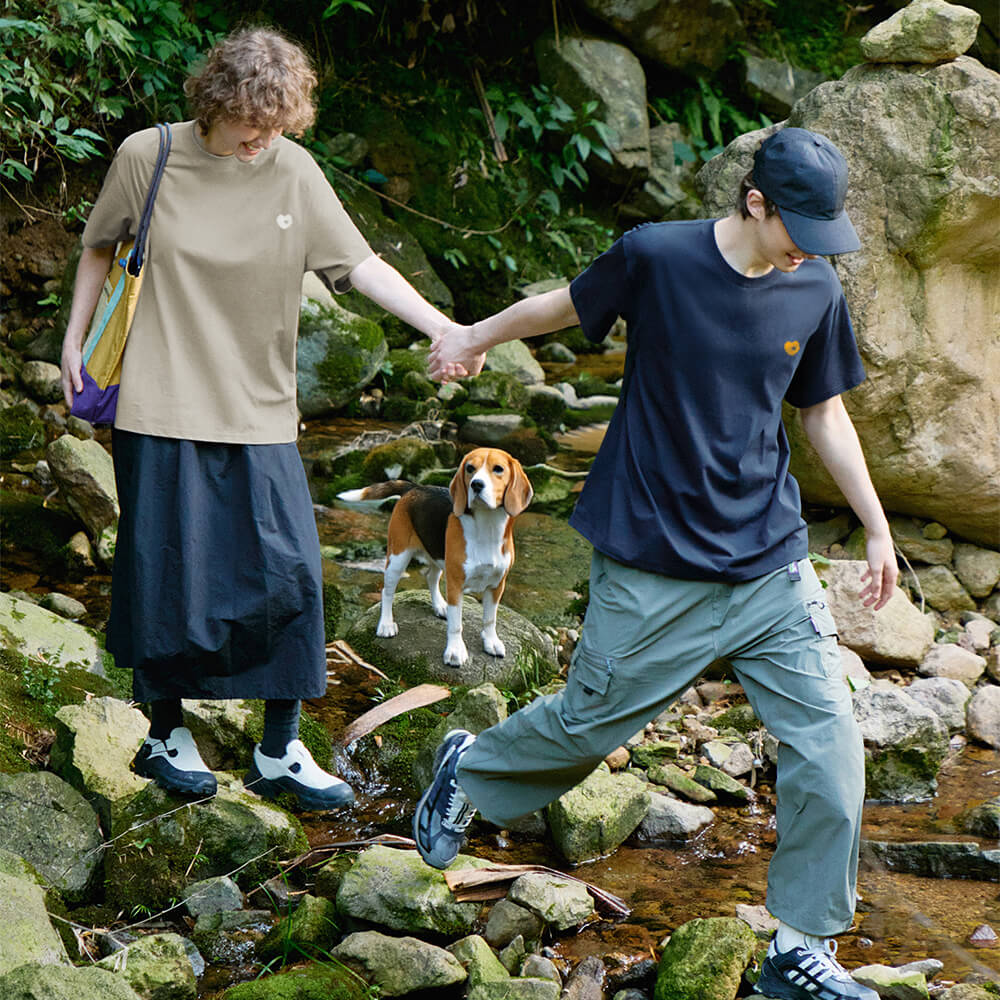 Sólido <tc>Color</tc> Camiseta unisex ligera, refrescante y resistente al pelo de mascotas