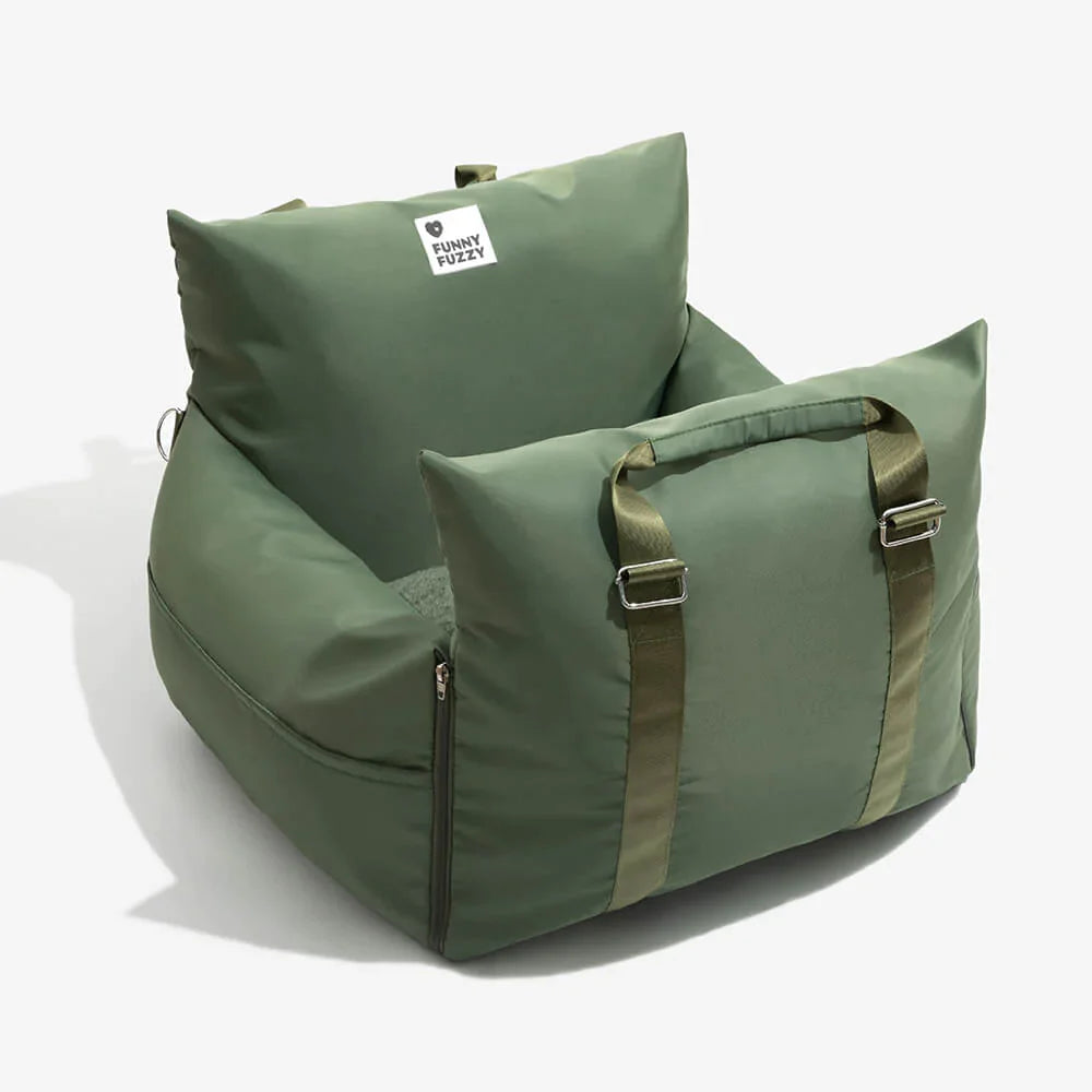Cama de asiento para el automóvil para mascota de cuero completo - Fuerte