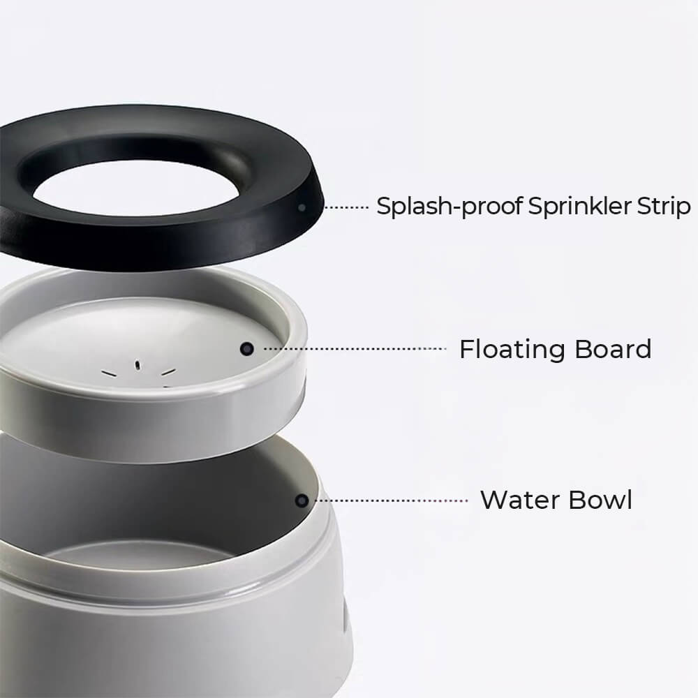 Viajo de viaje no llevaba un tazón de agua para perros con disco flotante