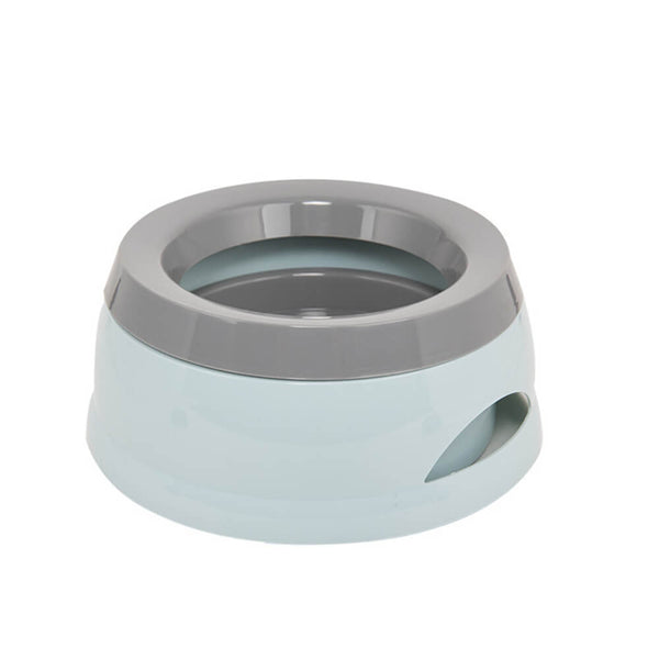 Viajo de viaje no llevaba un tazón de agua para perros con disco flotante