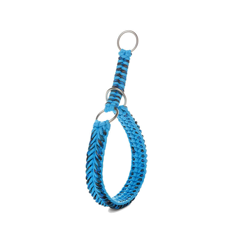 Handgefertigtes, leuchtendes Anti-Pull-Hundehalsband und Leine für große Hunde