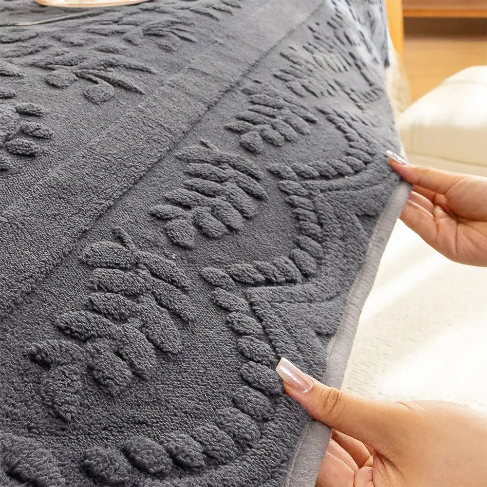 Chenille Art Corrugated Breatable No-Slip Couch Cover Coach