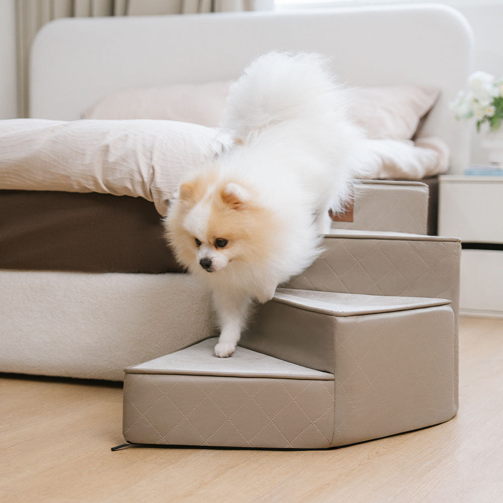 Escalera para mascotas de imitación de cuero repelente al agua y desmontable - StepEase