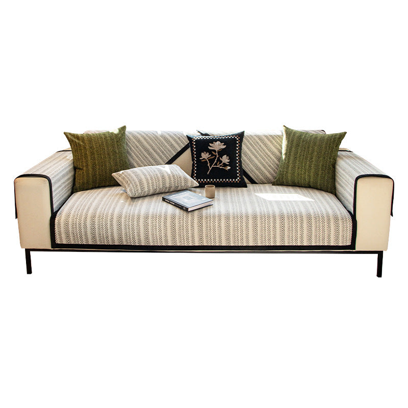 Housse de protection pour meubles en tissu chenille moderne, anti-rayures, antidérapante