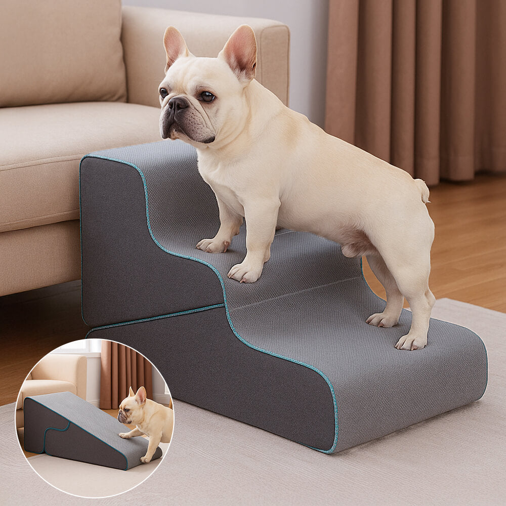Escaleras para perros plegables 2 en 1 multifuncionales con modo de rampa