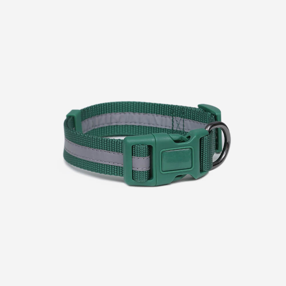 Nylon ajustable reflectante sin pulir arnés de perro y correa